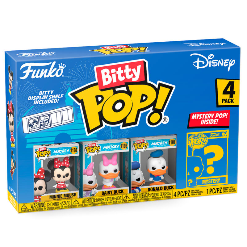Blisterpackung mit 4 Figuren Bitty POP Disney Minnie